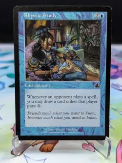 MTG Prophecy 2000- Rhystic Study LP 45 - Image 1