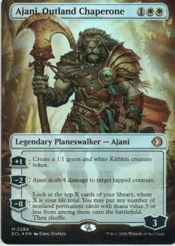 MTG: Lorwyn Eclipsed: Foil Borderless Ajani, Outland Chaperone: LP Condition - Image 1