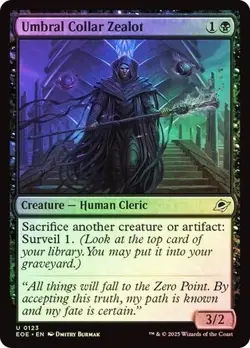 MTG Umbral Collar Zealot (395/426) Edge of Eternities NM FOIL - Image 1
