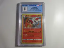 CGC 9 Cinderace Cracked Ice Holo Sword and Shield Pokemon Card - Image 1