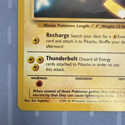 Pikachu #4 Black Star Promo Wizards WB Pokemon Movie Promo Vintage 1999! - Image 5