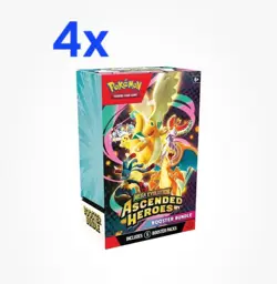 4x Pokemon TCG Mega Evolution Ascended Heroes Booster Bundle PRESALE CONFIRMED - Image 1