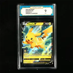 TQG 9 MINT 2020 Pokemon ENG Pikachu V SWSH063 Promo - Image 2