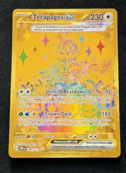 Pokemon TCG Terapagos ex 180/131 Prismatic Evolutions Hyper Rare Holo Eng - Image 1