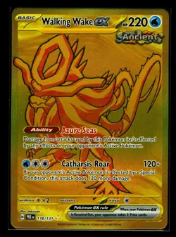 Pokemon TCG Walking Wake EX 178/131 Hyper Rare Holo Prismatic Evolutions NM - Image 1