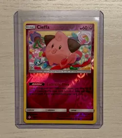 Cleffa 131/214 MP Rev Holo Discontinued Fairy ODDISH Art Unbroken Bonds Pokemon! - Image 1
