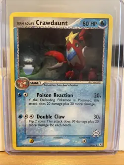 Pokemon TCG Team Aquas Crawdaunt 14/95 Team Magma vs Team Aqua NM - Image 1