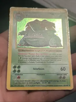 Pokemon TCG Venusaur 15/102 Base Set 1999 Holo Rare Shadowless- MP - Image 4