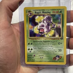 Pokemon TCG - Koga's Weezing 50/132 Gym Challenge Regular Uncommon MP+ Vintage - Image 1