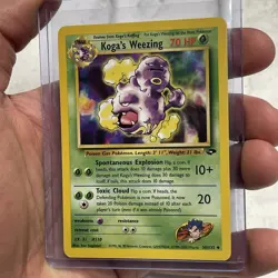 Pokemon TCG - Koga's Weezing 50/132 Gym Challenge Regular Uncommon MP+ Vintage - Image 2