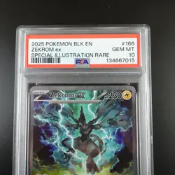 PSA 10 Zekrom ex 166/086 Pokemon Black Bolt Full Art Graded - Image 2
