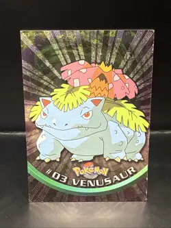 Pokemon 1999 Topps Pokemon TV Animation Series 1 - Venusaur #03 Holo B - Image 1