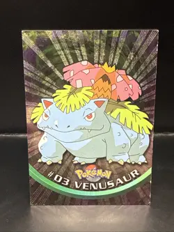 Pokemon 1999 Topps Pokemon TV Animation Series 1 - Venusaur #03 Holo B - Image 2