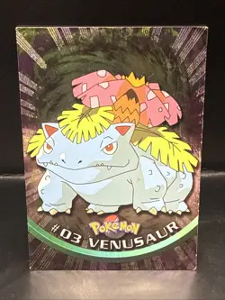Pokemon 1999 Topps Pokemon TV Animation Series 1 - Venusaur #03 Holo A - Image 2