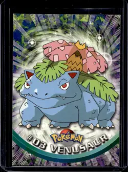 1999 Topps Pokemon TV Animation Edition Series 1 Venusaur Black Logo #3 - Image 1