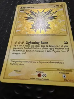 Zapdos 150/147 Supreme Victors Holo Tag Pokemon Card LP - Image 3
