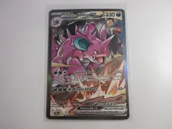Team Rocket's Nidoking EX Special Illustration Rare Destined Rivals Pokemon Card - Image 1