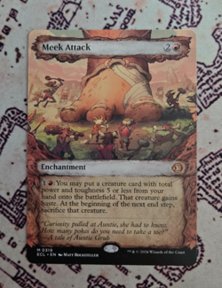 MTG Meek Attack Showcase Lorwyn Eclipsed Magic the Gathering NM - Image 1