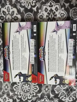 Pokemon TCG Prismatic Evolutions Premium Figure Collection | Set Of 2, Fast SHIP - Image 2