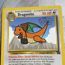 Dragonite - 5 Pokemon 1999 WB First Movie - Black Star Promo - Image 2