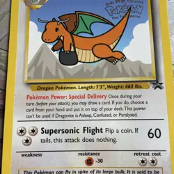 Dragonite - 5 Pokemon 1999 WB First Movie - Black Star Promo - Image 3