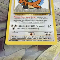 Dragonite - 5 Pokemon 1999 WB First Movie - Black Star Promo - Image 4