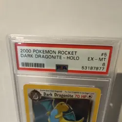 Pokemon Dark Dragonite 5/82 Team Rocket Holo Rare Unlimited PSA 6 2000 - Image 2