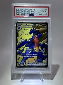 PSA 10 Cynthia's Garchomp ex 204 Sv: Scarlet & Violet Promo Cards Holo - Image 1