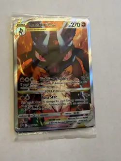 Pokemon TCG Lucario VSTAR SWSH291 Crown Zenith Promo Factory Sealed, Near Mint - Image 1