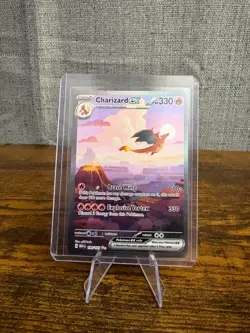 ENG Pokemon TCG - Charizard EX (199/165) SIR NM/M Pack Fresh - Image 1