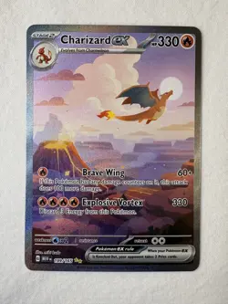 ENG Pokemon TCG - Charizard EX (199/165) SIR NM/M Pack Fresh - Image 2