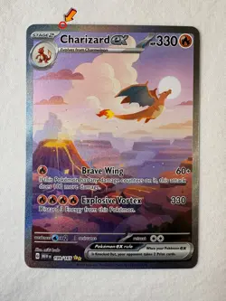 ENG Pokemon TCG - Charizard EX (199/165) SIR NM/M Pack Fresh - Image 3