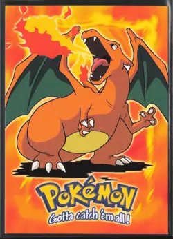 Charizard Blue Logo E6 of E12 Pokemon Topps The First Movie - Image 1