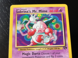 Pokemon Gym Challenge Non-Holo Sabrina's Mr. Mime 59/132 EX/NM Condition. - Image 3