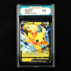 TQG 9.5 MINT+ 2023 Pokemon ENG Pikachu SWSH285 Promo - Image 1