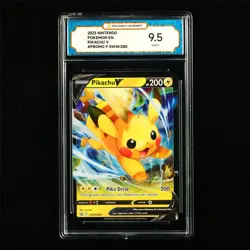 TQG 9.5 MINT+ 2023 Pokemon ENG Pikachu SWSH285 Promo - Image 2