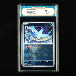 TQG 9.5 MINT+ 2023 Pokemon JPN Articuno 144/165 R - Image 2