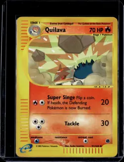 Quilava 91/165 Uncommon Reverse Holo Expedition 2002 (LP) / Pokemon TCG - Image 1