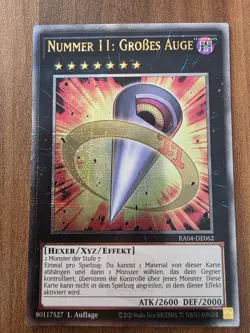 Yu-Gi-Oh! RA04-DE062 Nummer 11: Grosses Auge 25th QCSR NM 1st - Image 1