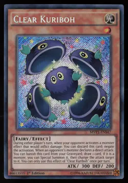 Yugioh Clear Kuriboh MVP1-ENS47 1st Edition Secret Rare NM - Image 1