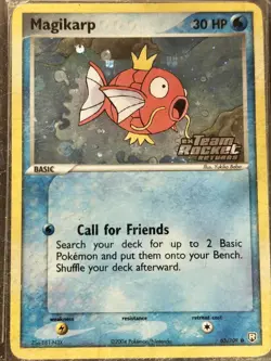 Pokemon TCG Magikarp 65/100 Reverse Holo Stamped EX Team Rocket Returns NM - Image 1