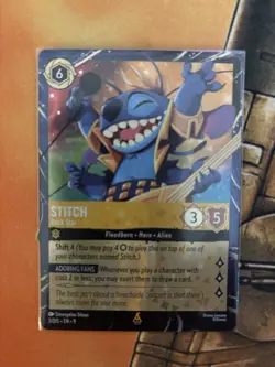 Stitch - Rock Star 3 Disney Lorcana Promo Cards Holo - Image 1