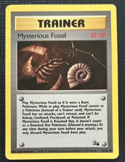 POKEMON CARD TRAINER MYSTERIOUS FOSSIL 62/62 FOSSIL 1999 - Image 1