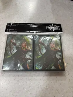 Aelwyn Alorr - Wood Elf Ranger - MTG Size - 100 Smooth Matte Card Sleeves - Image 1