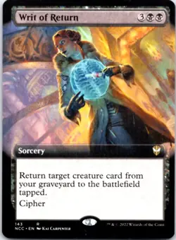Writ of Return (Extended Art) Commander: Streets of New Capenna, 143 NM - Image 1