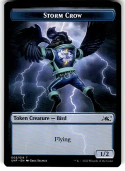 Storm Crow Token Unfinity Regular MTG - Image 1