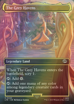 MTG The Grey Havens Borderless Full Art Foil ** The Lord of the Rings ** English - Image 1