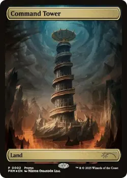 Command Tower - Foil - Player Appreciation Promo Light Play, English Magic the G - Image 1