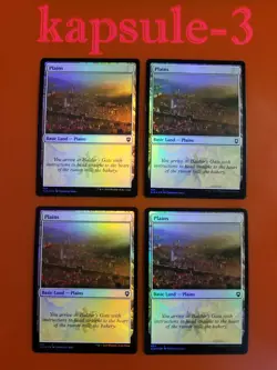 4x Plains (#454) | FOIL | Battle for Baldur's Gate | MTG MAGIC CARDS - Image 1