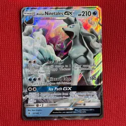 Pokemon “Alolan Ninetales GX” Guardians Rising Holo Card 22/145 Ultra Rare NM/MT - Image 1